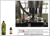 Mesin Tutup Botol Aluminium Rotary 4 Kepala Untuk Tutup Ulir Sekrup Sirup / Minyak Zaitun